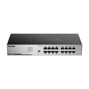 D-Link DGS-1016D /E network switch Unmanaged Black, Metallic
