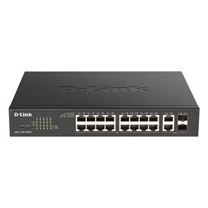 D-Link DGS-1100-18PV2 network switch Managed L2 Gigabit Ethernet (10 /100 /1000) Power over Ethernet (PoE) 1U Black