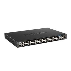 D-Link DGS-1520-52MP Managed L3 Gigabit Ethernet (10 /100 /1000) Power over Ethernet (PoE) 1U Black