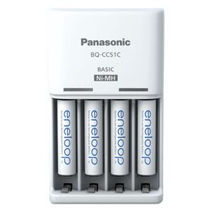 Panasonic Eneloop Basic Charger BQ-CC51 inkl. 4xAAA K-KJ51MCD04E 4