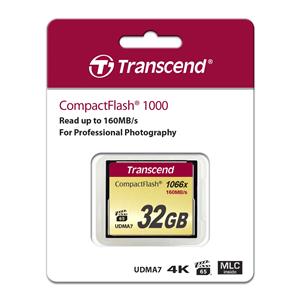 Transcend Compact Flash     32GB 1000x 4