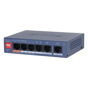 Dahua Technology CS4006-4ET2GT-60 network switch Managed L2 Gigabit Ethernet (10 /100 /1000) Power over Ethernet (PoE) Blue