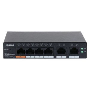 Dahua Technology DH-CS4006-4ET-60 network switch Managed L2 Gigabit Ethernet (10 /100 /1000) Power over Ethernet (PoE) Black