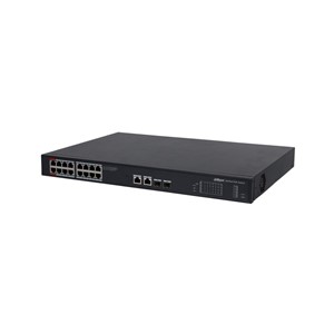Dahua Technology PoE DH-PFS3220-16GT-190 network switch Unmanaged L2 Gigabit Ethernet (10 /100 /1000) Power over Ethernet (PoE) 1U Black