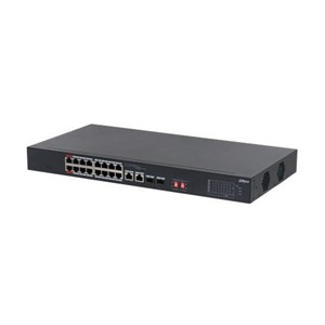 Dahua Technology PoE S3218-16ET-135 network switch Unmanaged L2 Gigabit Ethernet (10 /100 /1000) Power over Ethernet (PoE) 1U Black