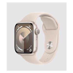 Apple Watch Series 9, 41 mm Starlight Aluminium Case, Starlight Sport Band M/L