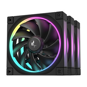 DeepCool FL12-3 in 1 Computer case Fan 12 cm Black 3 pc(s)