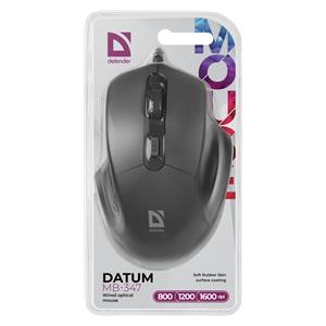 Defender DATUM MB-347 Optical Mouse Black 1600dpi 4P 3