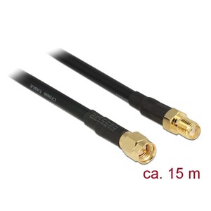 DeLOCK 15m CFD200 coaxial cable SMA