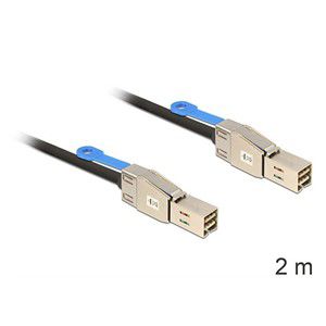 DeLOCK 83395 Serial Attached SCSI (SAS) cable 2 m Black