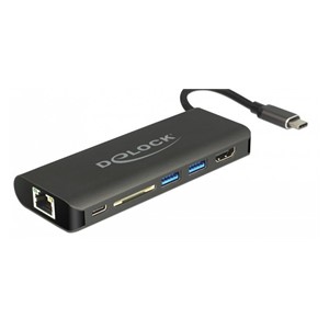 DeLOCK 87721 laptop dock /port replicator USB 3.2 Gen 1 (3.1 Gen 1) Type-A Black