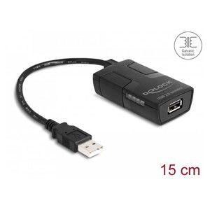 DeLOCK Isolator USB 2.0 Type-A male to female with 5 kV Isolation for data lines