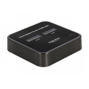 DeLOCK M.2 Docking Station for 2 x M.2 NVMe PCIe SSD with Clone function