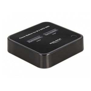 DeLOCK M.2 Docking Station for 2 x M.2 SATA SSD with Clone function
