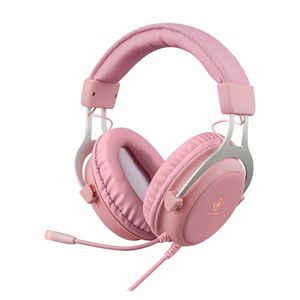 Deltaco Gaming GAM-030-P headphones /headset Wired Head-band USB Type-A Pink
