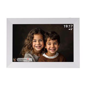Denver PFF-1012 digital photo frame White 25.6 cm (10.1) Touchscreen Wi-Fi