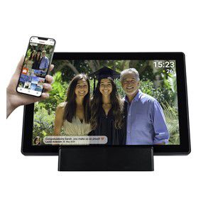 Denver PFF-1070B digital photo frame Black 25.6 cm (10.1) Touchscreen Wi-Fi