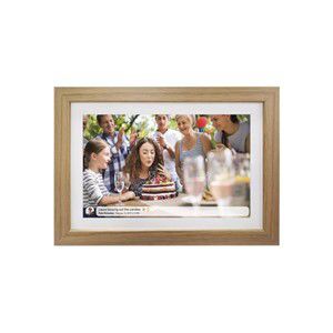 Denver photo frame with FRAMEO 10.1 16GB light wood