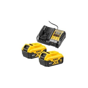 DeWalt DCB1104P2-QW Set charger DCB1104 + 2 batteries DCB184 18 V 5 Ah