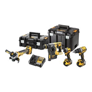 DeWalt DCK429P3T-QW Combo set DCD805 + DCG405 + DCH273 + DCF850, 18 V black, yellow