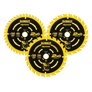 DeWALT DT10397 set pila za ručni cirkular 165 mm - 3 komada - U DOLASKU -