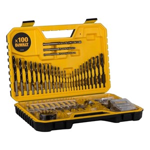 DeWalt DT71563 Drill and bit set 100 pieces black, yellow