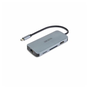 Dicota USB-C 8-in-1 Multi Hub 4K PD 100W silver