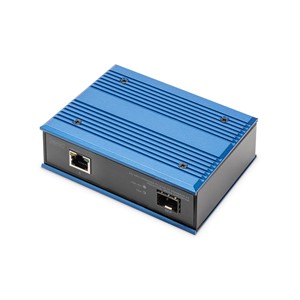 Digitus 10 /100 /1000Base-TX (PoE) to 1000Base-FX Industrial Media Converter