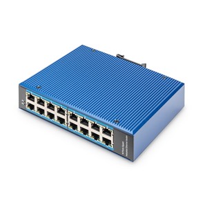 Digitus 16 Port Gigabit Ethernet Network Switch, Industrial, Unmanaged