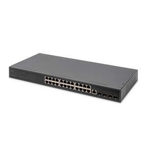Digitus 24 Port 10 /100 /1000 + 4SFP+ UPLINK Switch, 19, L2+ Features