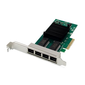 Digitus 4 port Gigabit Ethernet network card, RJ45, PCI Express, Intel I350