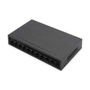 Digitus 8- Port Fast Ethernet PoE Networkswitch, Desktop, unmanaged, 60 W, af /at