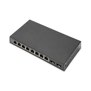 Digitus 8-Port Gigabit + 2 Gigabit SFP Ethernet, Unmanaged Switch