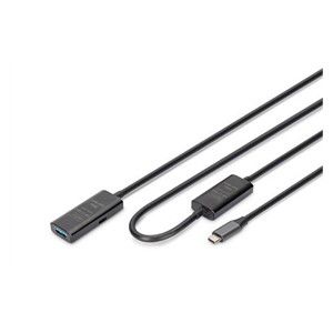 Digitus Active USB 3.2 Gen1 5G extension cable, USB-C - USB-A, 10m