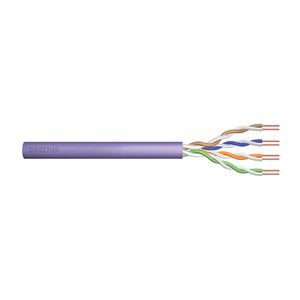 DIGITUS Cat.6 Installation Cable, U /UTP, Eca, AWG 24 /1, PVC, 305m, Purple, Carton