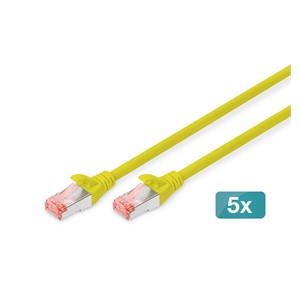Digitus CAT 6 S /FTP patch cord, 5 units
