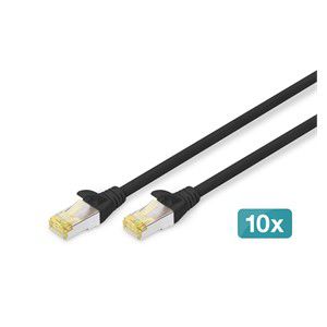 Digitus CAT 6A S /FTP patch cable, 10 pieces