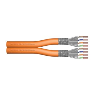 Digitus CAT 7 S /FTP data cable - installation cable, 100 m, duplex, Dca-s2, d1, a1