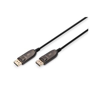 Digitus DisplayPort AOC Hybrid Fiber Optic Cable, UHD 8K, 10 m