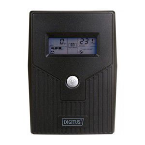 Digitus DN-170064-LCD uninterruptible power supply (UPS) Line-Interactive 0.8 kVA 480 W 2 AC outlet(s)
