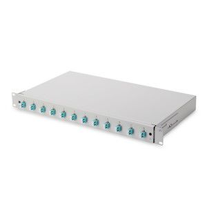 Digitus Fiber optic splice box, 1U, equipped, 12x LC DX, OM3