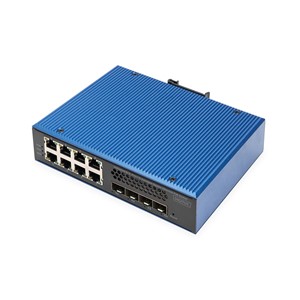 Digitus Industrial 8 + 4 10G uplink port L3 managed Gigabit Ethernet PoE switch