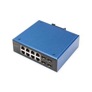 Digitus Industrial 8+4 port Gigabit Ethernet PoE switch