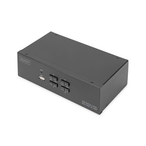 Digitus KVM Switch, 4 Port, Dual Display, 4K, HDMI®