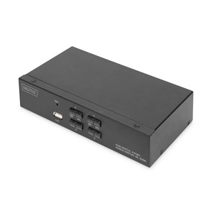 Digitus KVM Switch, 4 Port, Single Display, 4K, HDMI®