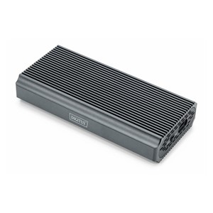 Digitus USB M.2 hard disk enclosure, SSD, external, NVMe, 40Gbps, USB 4.0, aluminum, toolfree