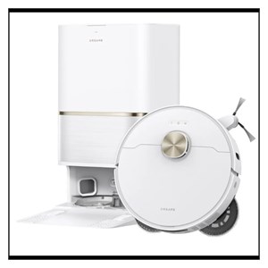 Dreame L50 Ultra AE robotic vacuum cleaner with self-cleaning station, white