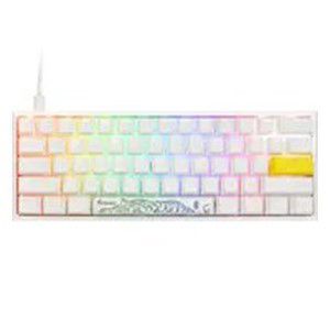 Ducky One 2 Pro Mini White Edition Gaming Keyboard, RGB LED - Cherry Blue (US)