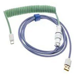 Ducky Premicord USB cable 1.8 m USB A USB C Blue, Green