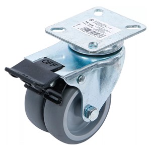 BGS Dvostruki upravljivi kotač | s kočnicom | Ø 75 mm
